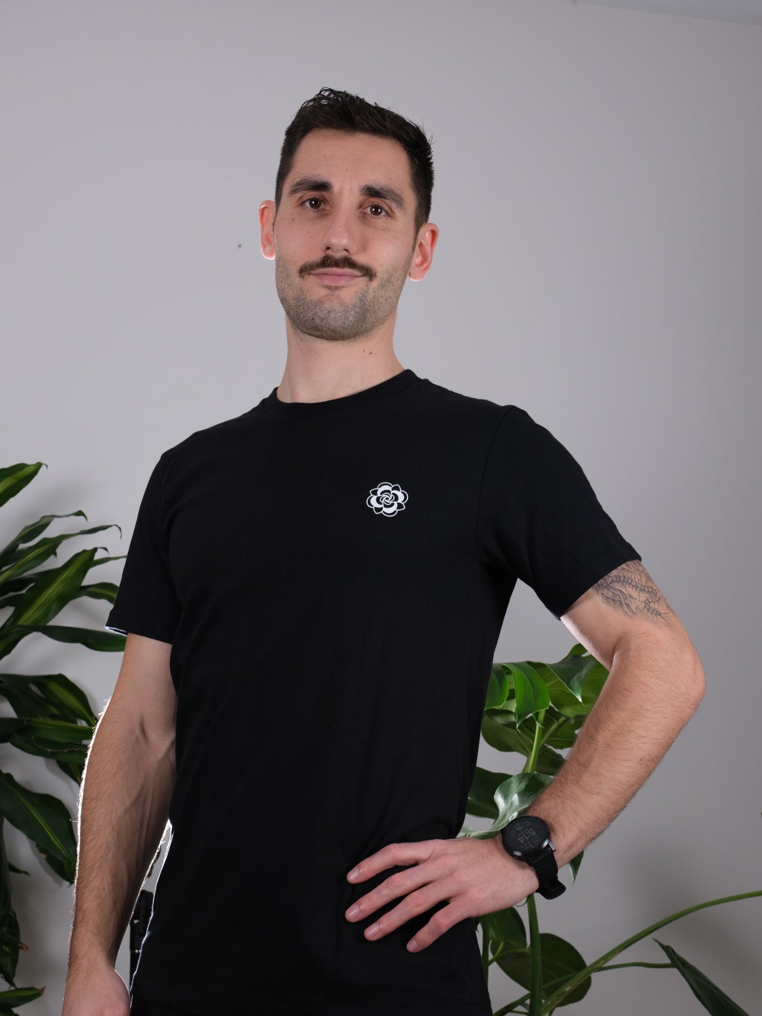 Front view of the Fragrance of Fall Tee worn by a male model, showcasing its comfortable and stylish design.